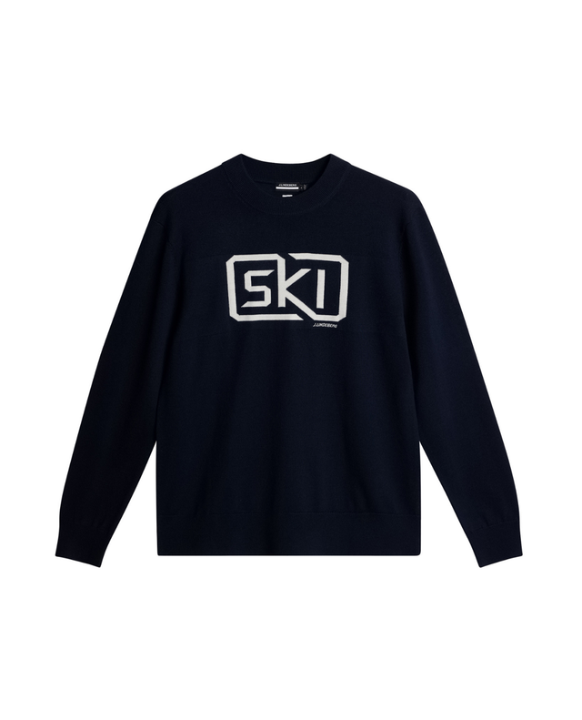 J.Lindeberg Men William Knitted Sweater - JL Navy - Alpingaraget