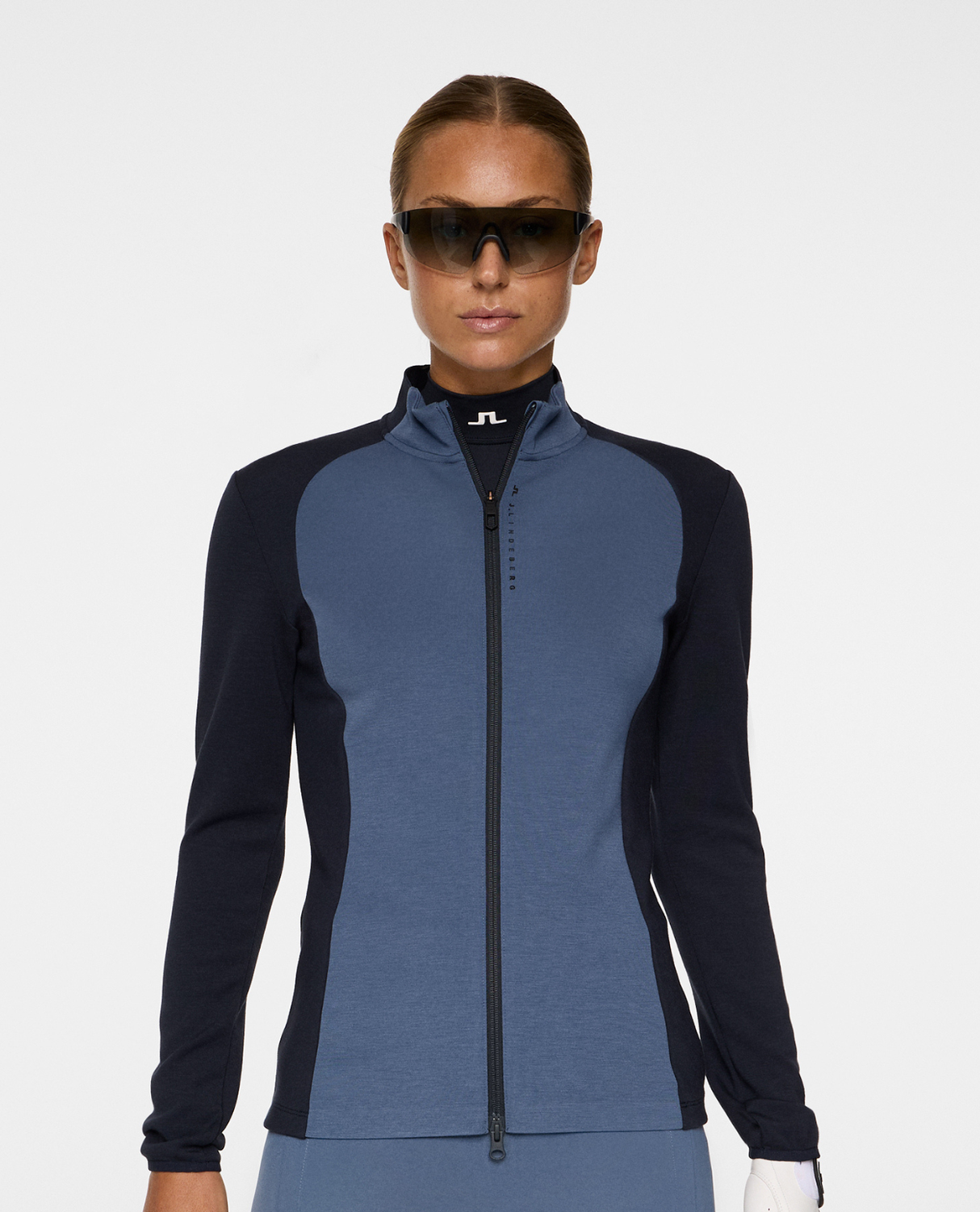 J.Lindeberg Women Nami Zip Mid Layer - JL Navy - Alpingaraget
