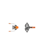 ATK SL Brake World Cup - Orange Titanium Black - Topptursbindningar - Alpingaraget