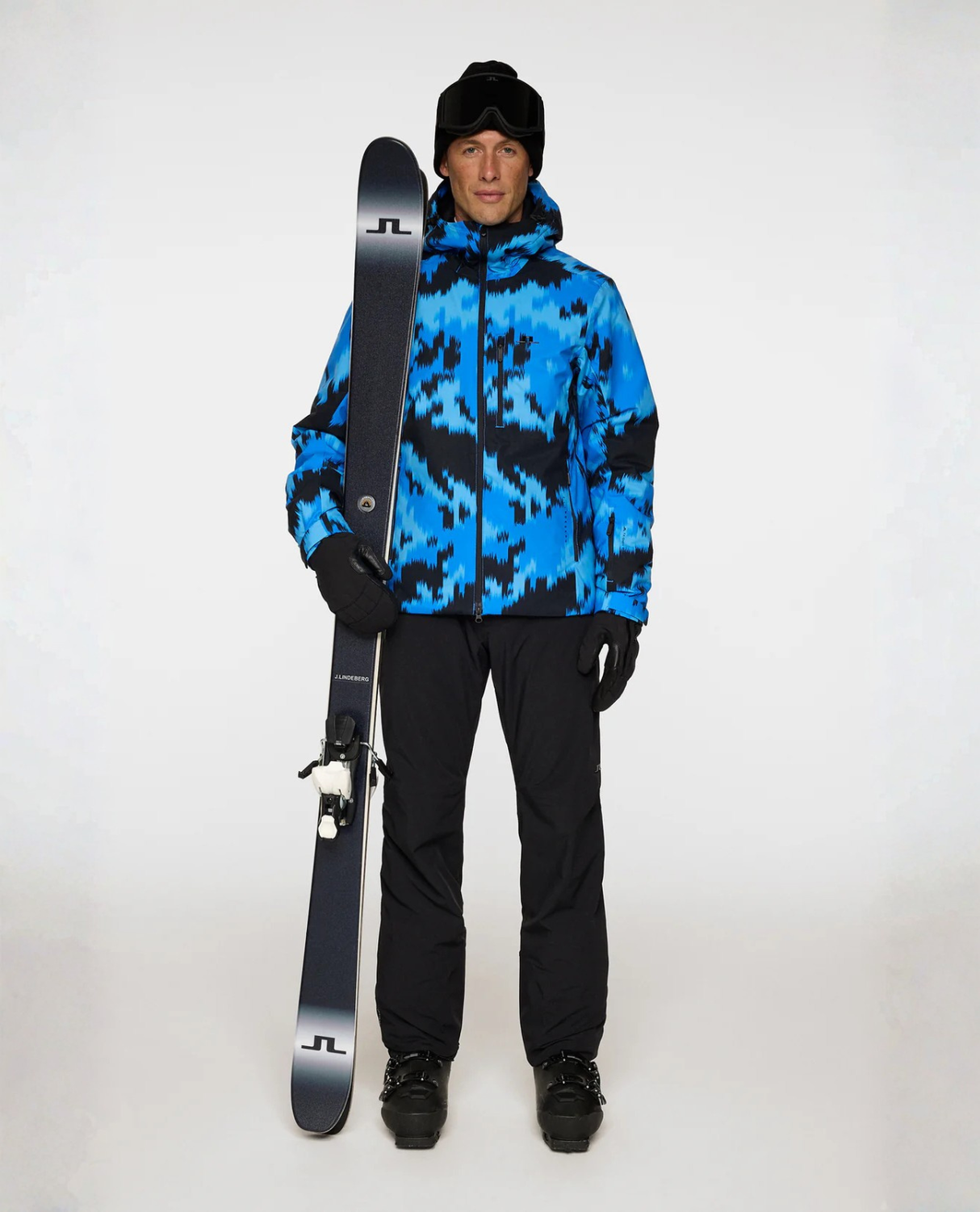 J.Lindeberg Men Alta Suspender Pants - Black - Alpingaraget