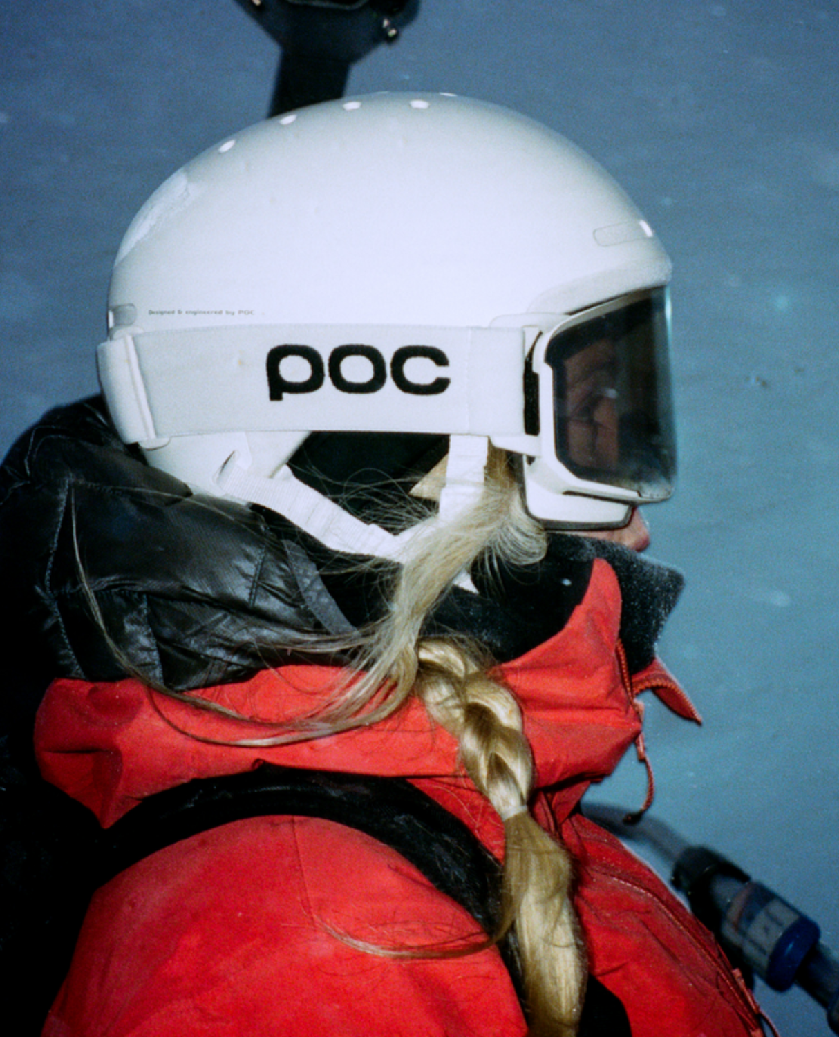 POC Nexal Mid - Hydrogen White/Partly Sunny Orange - Alpingaraget