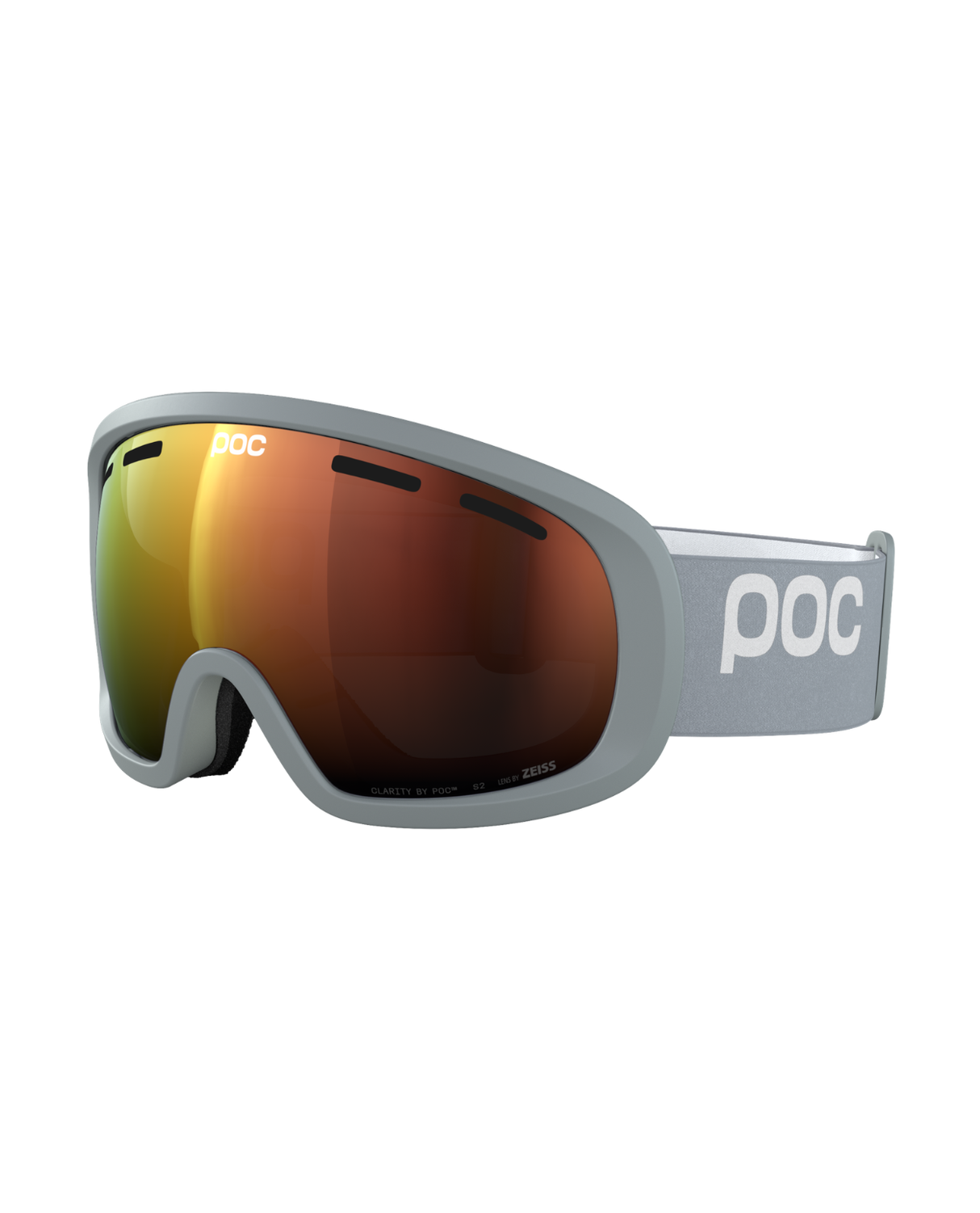 POC Fovea Mid - Granite Grey/Partly Sunny Orange - Alpingaraget