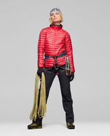 Norröna Women trollveggen down800 super light Jacket - Watermelon - Alpingaraget