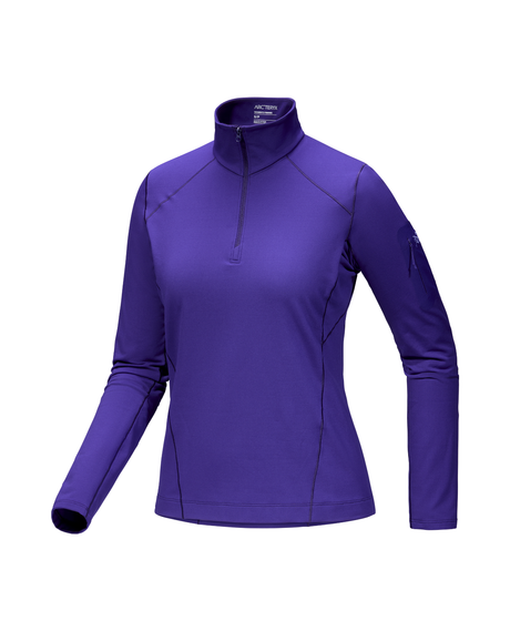 Arc'teryx Women Rho Zip Neck - Aster / Lt Iola - Alpingaraget