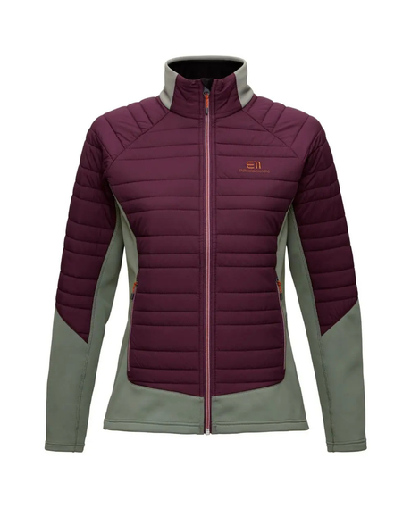 Elevenate Womens Fusion Stretch Jacket - Aubergine Blocked - Alpingaraget