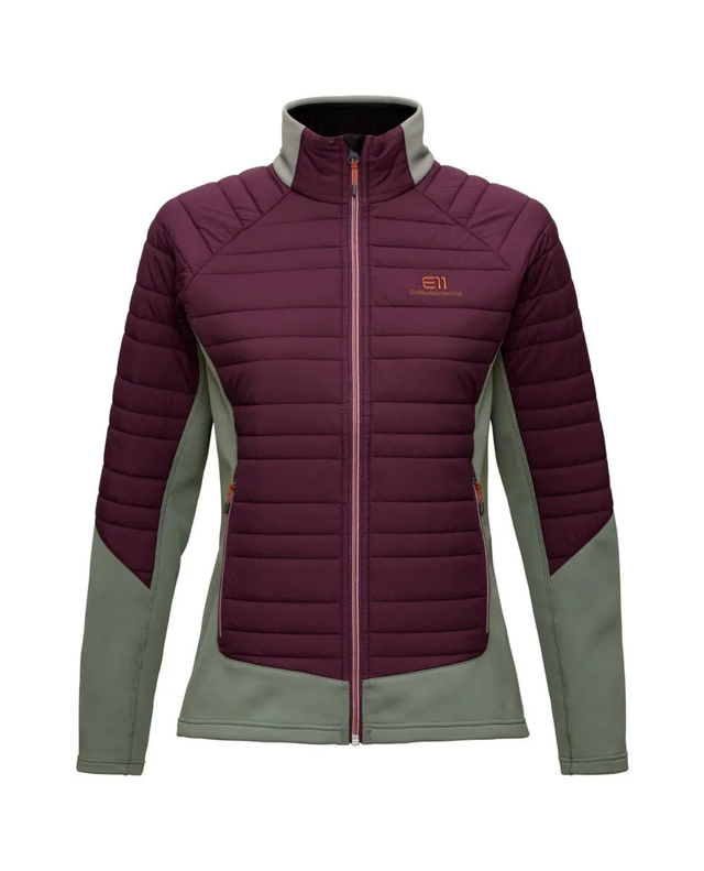 Elevenate Womens Fusion Stretch Jacket - Aubergine Blocked - Alpingaraget