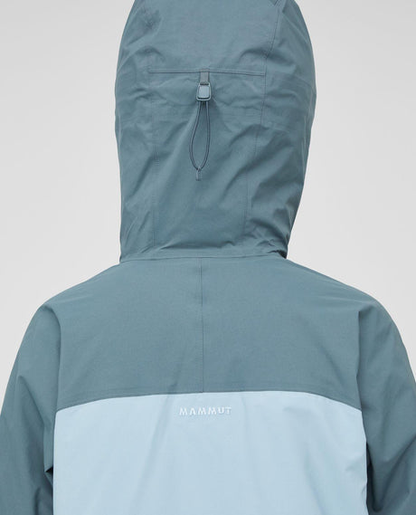 Mammut Haldigrat Gore-Tex HS Thermo Hooded Jacket Women i färg Nebla-Strata bakifrån.