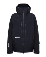 Mammut Eiger Free Pro HS Hooded Jacket Men - Svart hardshelljacka för friåkning.