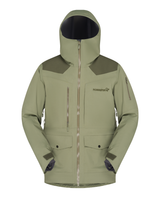 Norrøna Tamok dri3 Jacket Men i Olive Night/Deep Lichen Green. En slitstark skidjacka för herrar med huva och praktiska fickor.