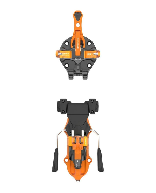 ATK Freeraider 15 EVO - Orange topptursbindning för friåkning och breda skidor.