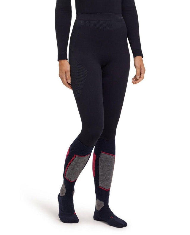 Falke Warm Long Tights Women - Svart damunderställ