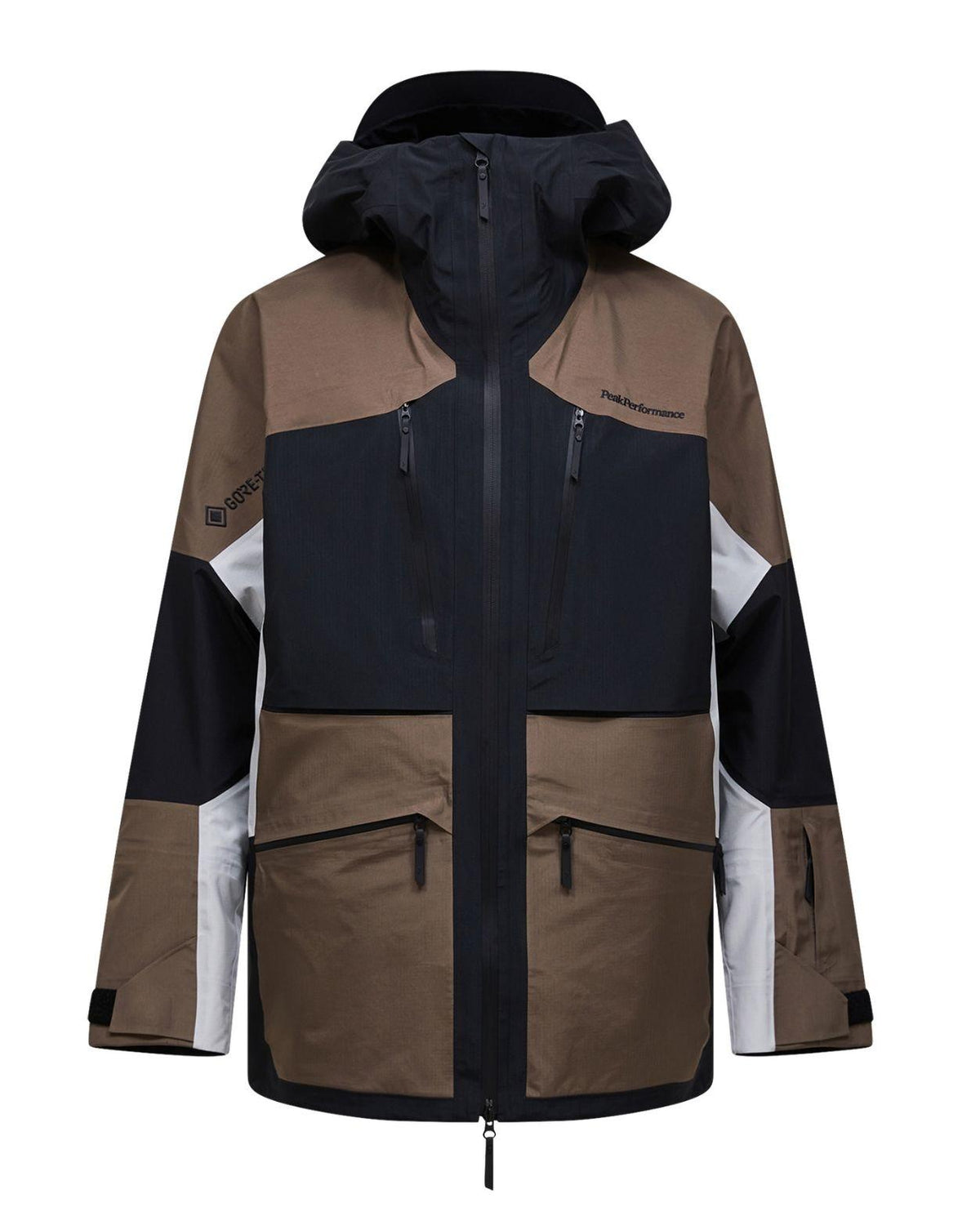 Peak Performance Vertical Gore-Tex Pro Jacket Men - Offblack/Terrain Tan skidjacka