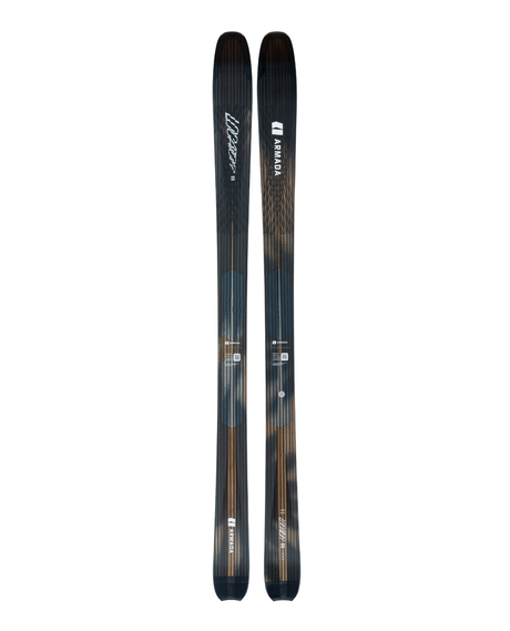 Armada Locator 96 26/27 topptursskidor visade framifrån med sin stilrena design och mönster. - Alpingaraget
