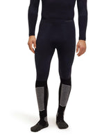 Falke Warm Long Tights - Svarta underställstights för herrar med åtsittande passform.