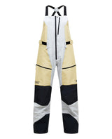 Peak Performance Vertical Gore-Tex Pro Bib Pants dam i vitt och beige för friåkning.