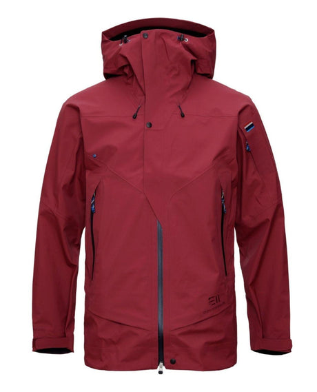 Elevenate Pure Jacket Men - Tibetan Red - Röd skidjacka för herrar