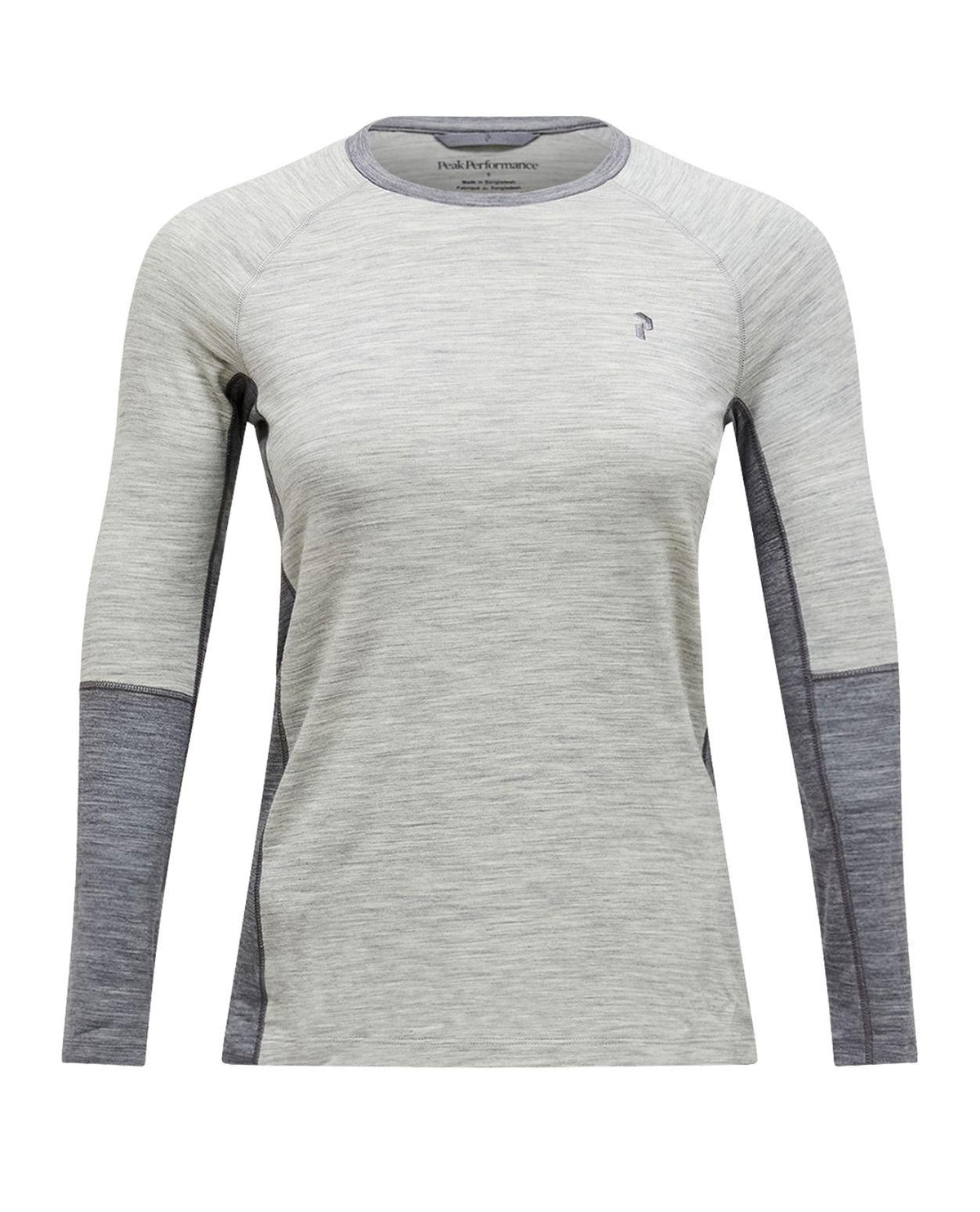 Peak Performance Magic Crew Women - Med Grey Melange/Grey Melange underställströja