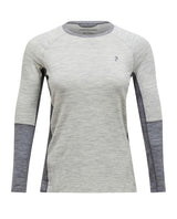 Peak Performance Magic Crew Women - Med Grey Melange/Grey Melange underställströja