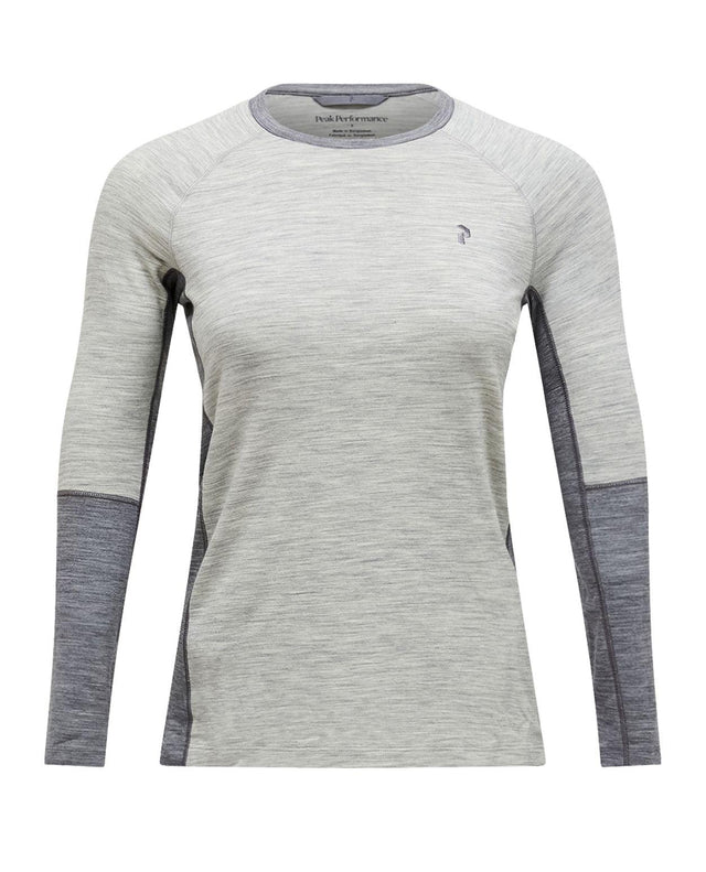 Peak Performance Magic Crew Women - Med Grey Melange/Grey Melange underställströja