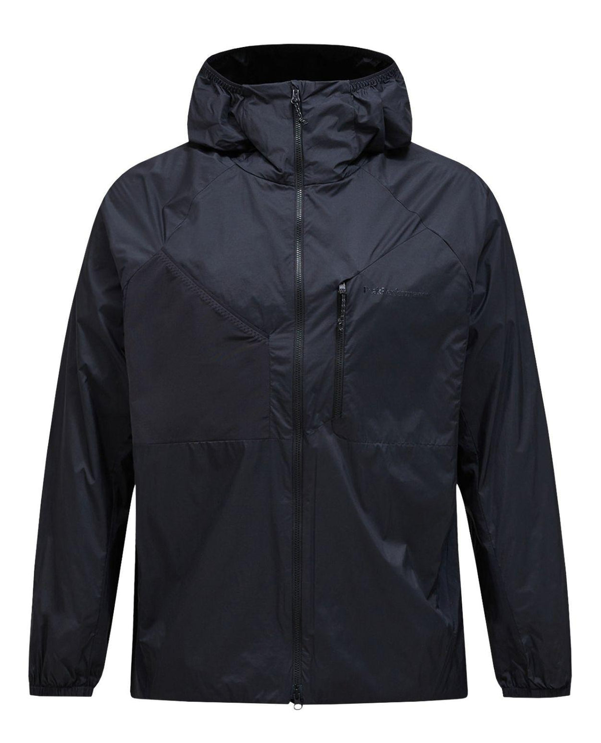 Peak Performance Freelight Alpha Jacket herrturkisk svart skidjacka framifrån