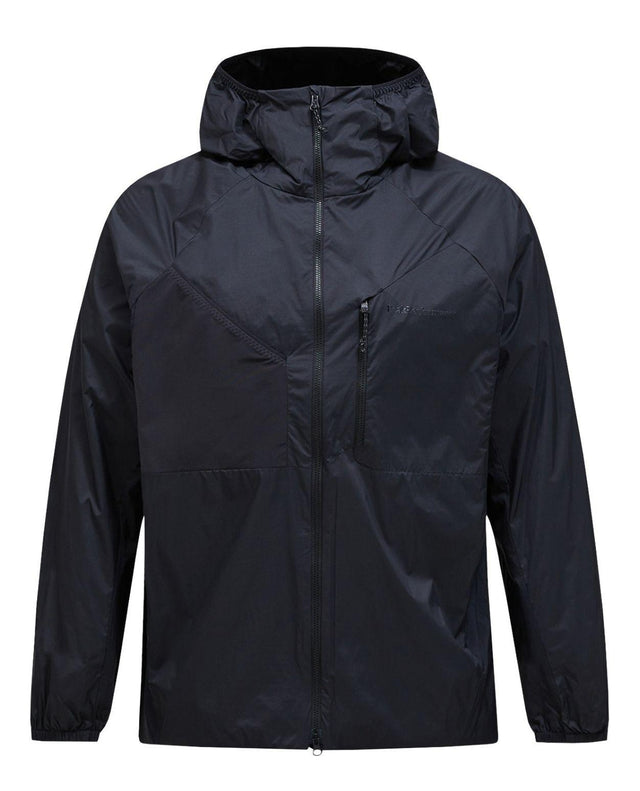 Peak Performance Freelight Alpha Jacket herrturkisk svart skidjacka framifrån