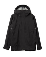 Svart dam-skidjacka Houdini Rollercoaster Jacket II med huva och dragkedjor framtill.