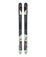 Nordica Enforcer 104 lila all-mountain-skidor sedda framifrån mot vit bakgrund