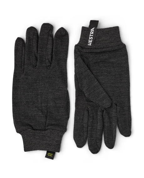 Hestra Merino Wool Liner Active 5 Finger - Charcoal - Alpingaraget