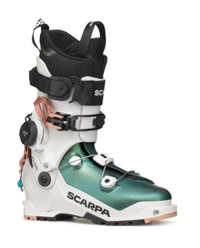 Scarpa F1 RS Women Grön/Vit - Toppturspjäxor - Alpingaraget