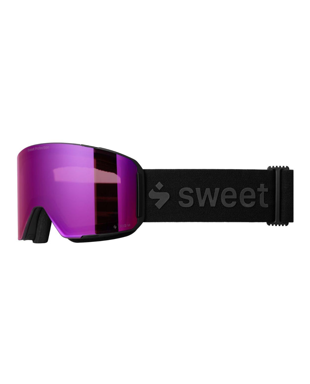 Sweet Protection Boondock II M skidglasögon i Matte Black med kontrasthöjande lila RIG Bixbite-lins.