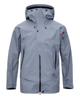 Elevenate Pure Jacket Men i färgen Blue Flint, en funktionell skidjacka för herr med huva.