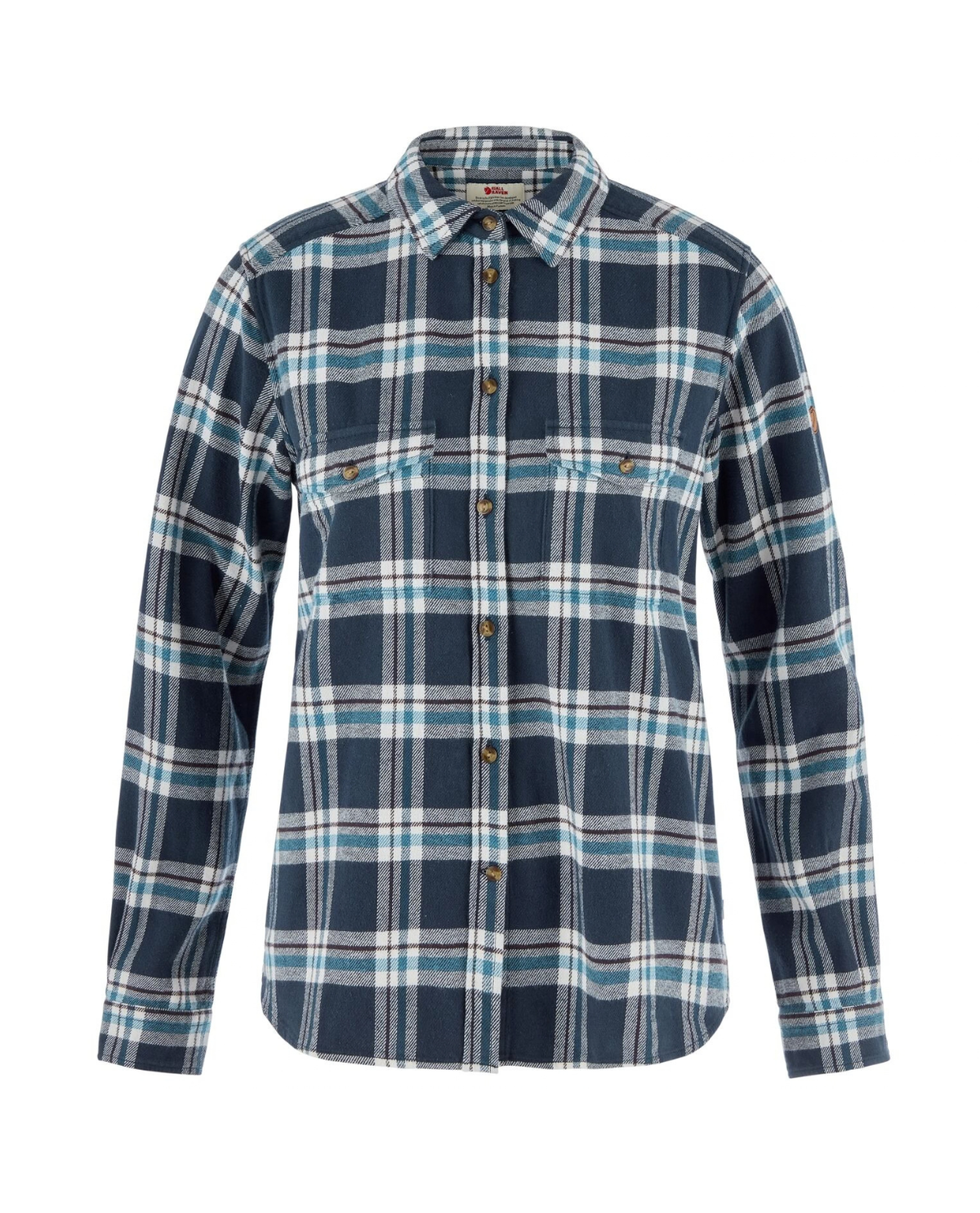 Fjällräven Övik Heavy Flannel Shirt Women - Mörkblå flanellskjorta för dam