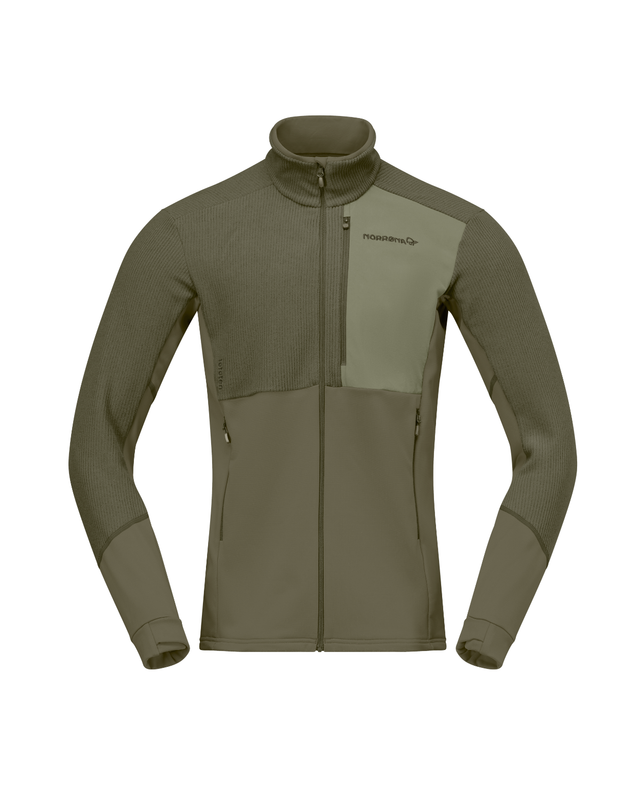 Norrøna Lofoten warm2 Jacket Men - Olive Night/Deep Lichen Green - Alpingaraget