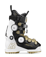 K2 Anthem 115 AF Zonal BOA dam-alpinpjäxa i vitt, svart och guld med BOA-system från sidan.
