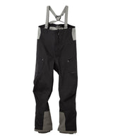 Houdini Rollercoaster Bib Pants II är svarta skidbyxor med grå hängslen för herrar.