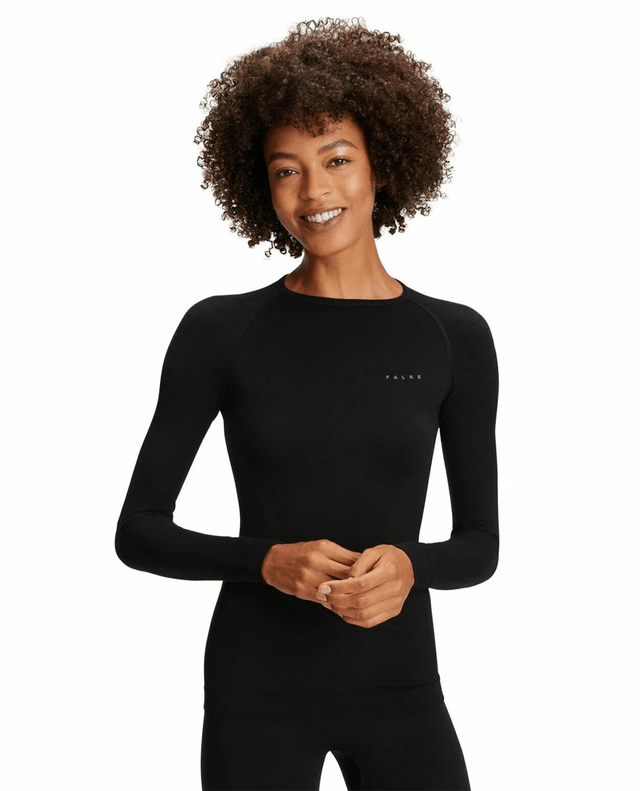 FALKE Women Long - sleeve shirt Warm - Black - Underställ - Alpingaraget