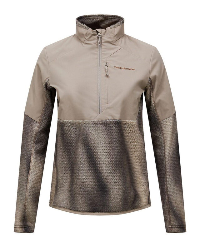 Peak Performance AOP Freelight Alpha Half Zip damjacka i färgen ray framifrån.