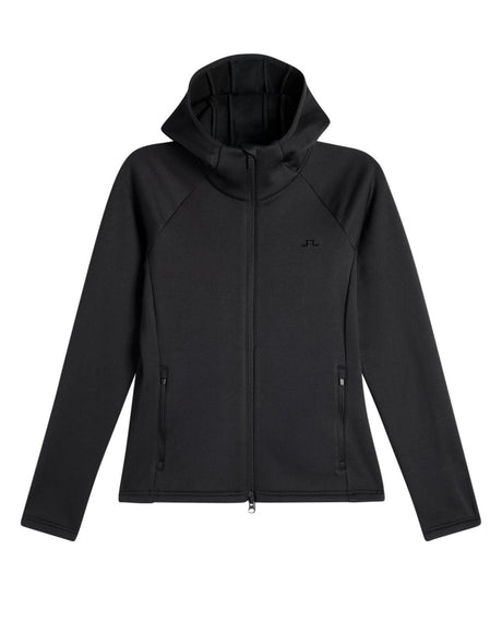 J.Lindeberg Portia Polartec Hood Dam - Svart mellanlager
