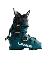 Lange Code 105 BOA LV GW dam-alpinpjäxa i turkost och svart med BOA-snörning mot vit bakgrund.