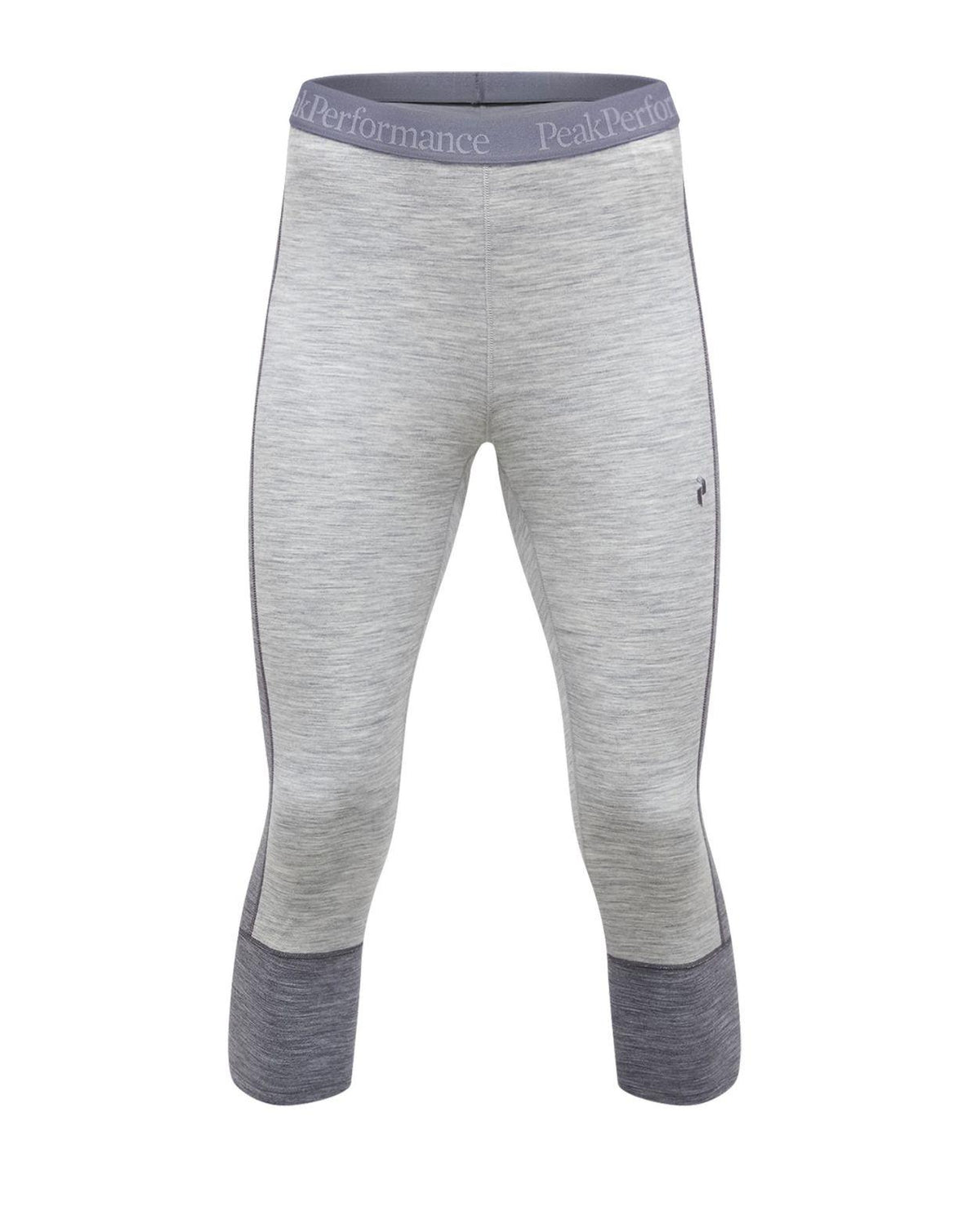 Peak Performance Magic Short John Women - Grå melange underställsbyxor för dam med korta ben.