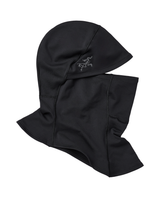 Arc'teryx Rho Balaclava i svart färg, en smidig balaklava för alpina äventyr.