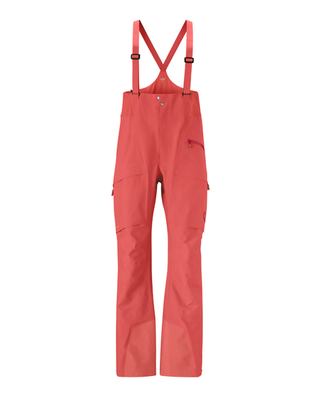 Norrøna Møre Gore-Tex Salopette Women - Baked Apple - Röd skidbyxa