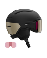 Salomon Driver Prime Sigma Plus MIPS - Svart/Brons skidhjälm med integrerat visir