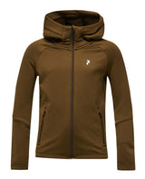 Peak Performance Rider Essentials Zip Hood Junior i färgen Meadow Moss