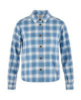 Fjällräven Övik Boxy Flannel Shirt Dam - Eggshell-Dawn Blue Alpingaraget