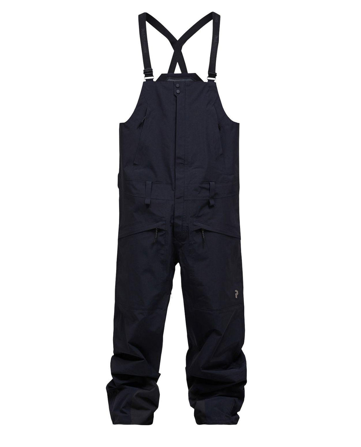 Peak Performance Edge 3L Bib Pants Men - Svarta hängselbyxor för skidåkning