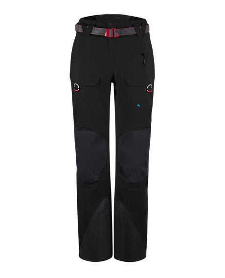 Klättermusen Meile Pants Women - Svart skidbyxa för dam med bälte.