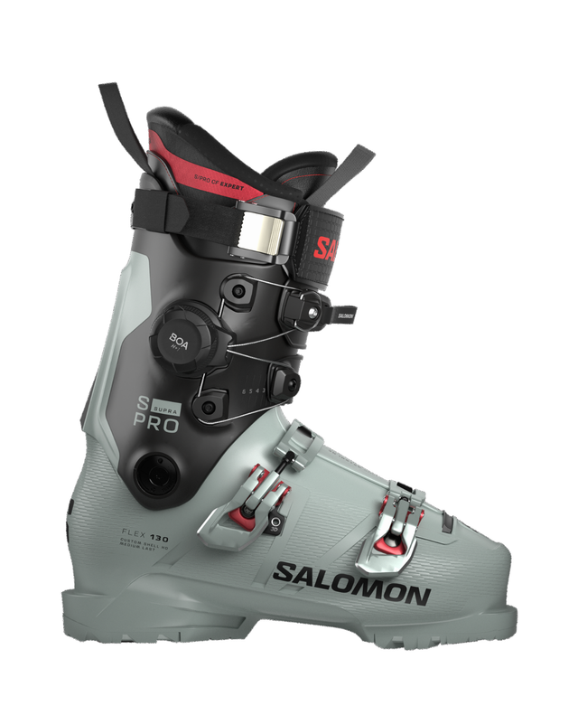 Salomon S/Pro Supra C BOA 130 - Grå alpina pjäxor för herrar med BOA-spännsystem.