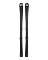 Völkl Peregrine 72 Master pistskidor med Völkl-logotyp och bindningsplattor mot vit bakgrund.