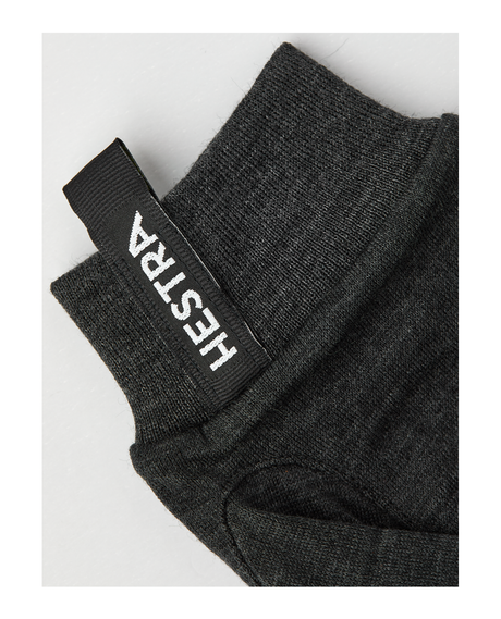 Hestra Merino Wool Liner Active 5 Finger - Charcoal - Alpingaraget